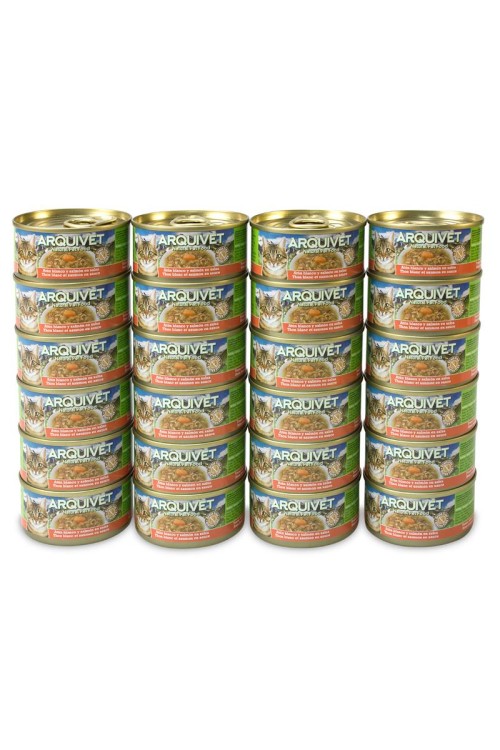Arquivet Puszka dla kota o smaku tuńczyka i łososia 24 x 80 g
