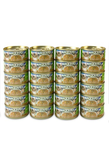 Arquivet Puszka dla kota z tuńczykiem i sardelką 24 x 80 g