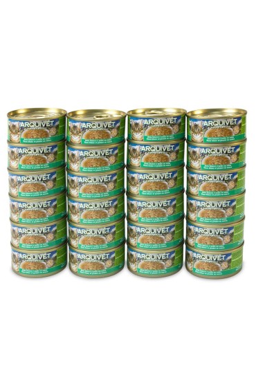 Arquivet Puszka dla kota o smaku białego tuńczyka z warzywami 24 x 80 g