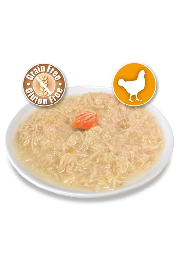 ARQUIVET puszka dla kota kurczak w sosie z łososiem 80g
