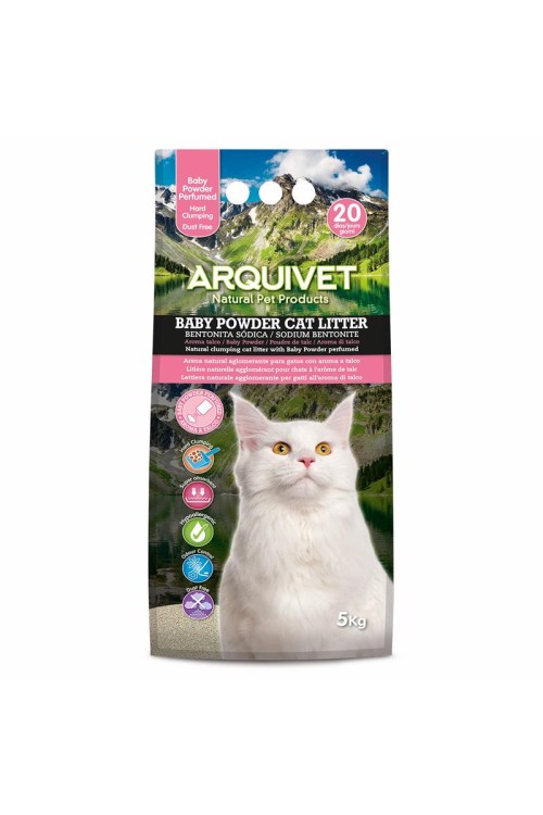 ARQUIVET Żwirek bentonitowy zbrylający BABY POWDER 10 kg