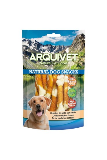 ARQUIVET Przysmak dla psa kostki owinięte kurczakiem 100g