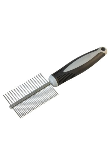 ARQUIVET Podwójny metalowy grzebień 21 x 5,5 cm