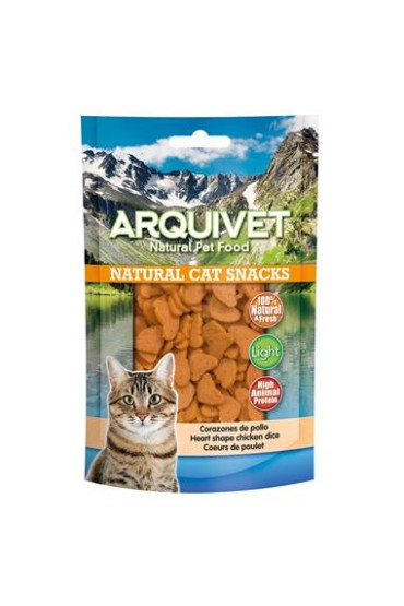 ARQUIVET Przysmak dla kota serduszka z kurczaka 50g