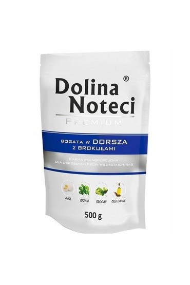 Dolina Noteci Premium bogata w dorsza z brokułami saszetka 500 g