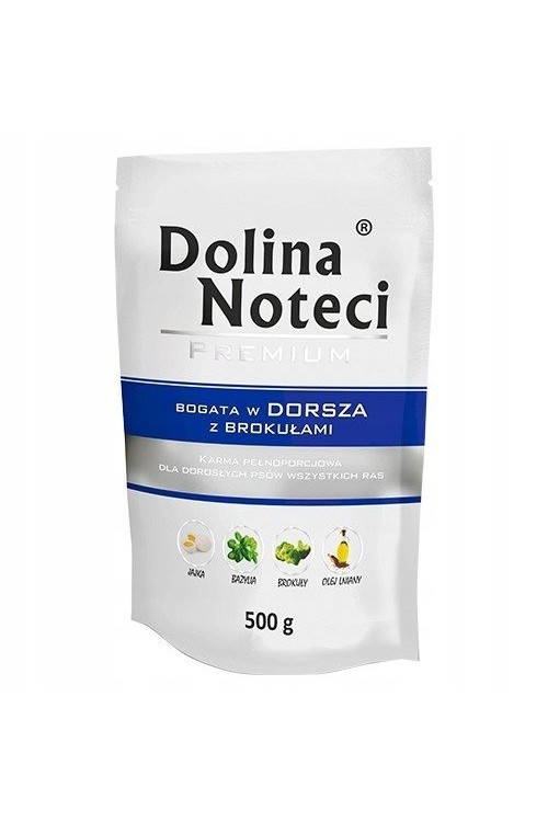 Dolina Noteci Premium bogata w dorsza z brokułami saszetka 500 g