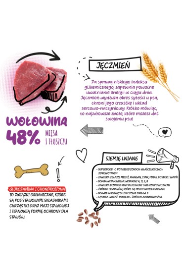 Barkitos wołowina z ryżem 18 kg