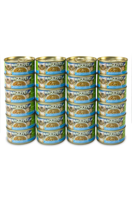 Arquivet Puszka dla kota o smaku tuńczyka i lucjana 24 x 80 g