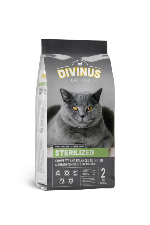 Divinus Cat Sterilized dla kotów sterylizowanych 2kg