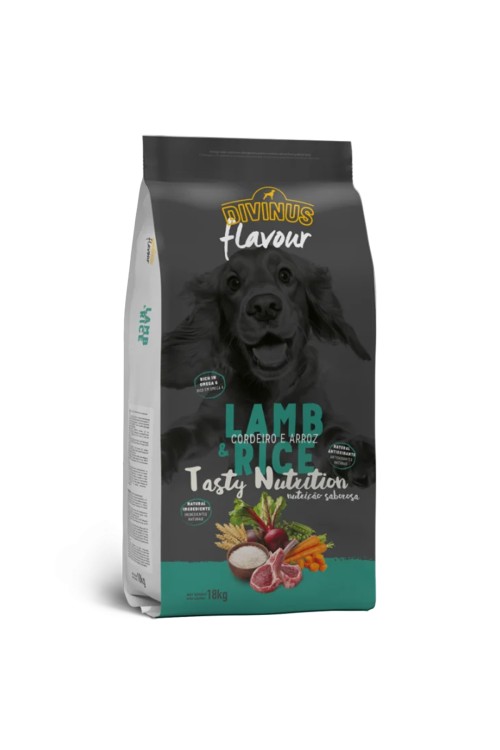 Divinus FLAVOUR DOG - jagnięcina z ryżem 18 kg