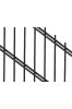 Panele ogrodzeniowe 6/5/6 - antracyt - 2,03 m