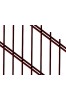 Panele ogrodzeniowe 6/5/6 - brązowe - 1,83 m