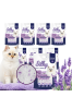 Żwirek silikonowy dla kota bezpyłowy SILKY Lavender 3,8l zestaw 8 szt.