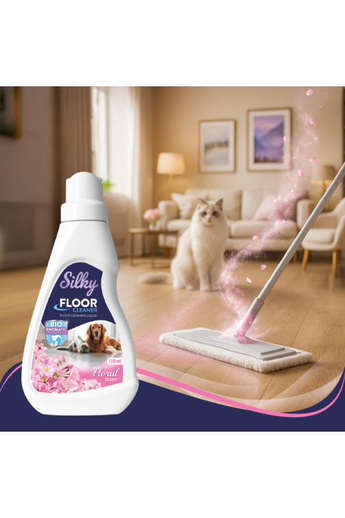 SILKY FLOOR CLEANER  floral scent  750 ml