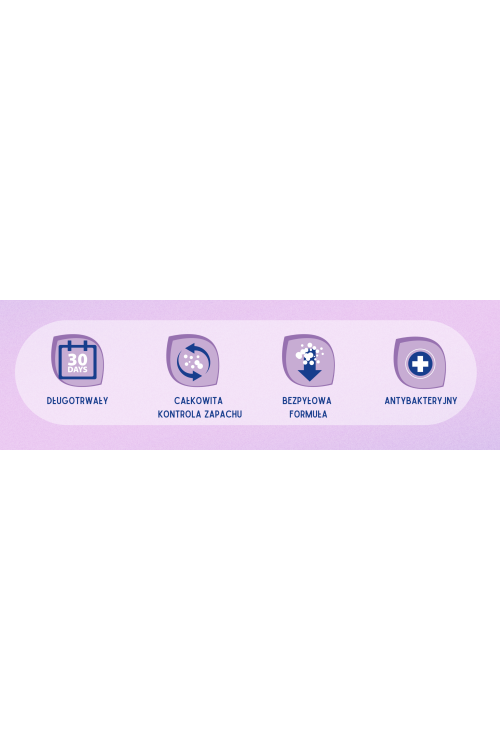 Żwirek silikonowy dla kota bezpyłowy SILKY Lavender 3,8l zestaw 5 szt.