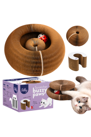 Silky Drapak Buzzy Paws Scratcher