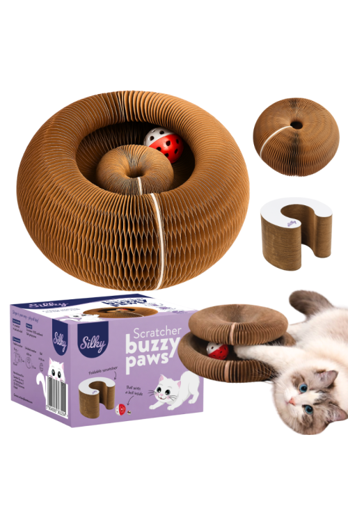Silky Drapak Buzzy Paws Scratcher