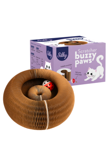 Silky Drapak Buzzy Paws Scratcher