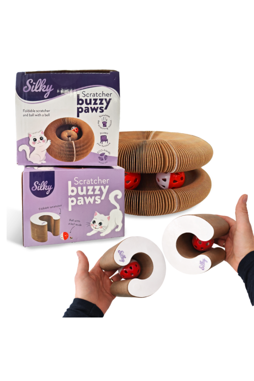 Silky Drapak Buzzy Paws Scratcher