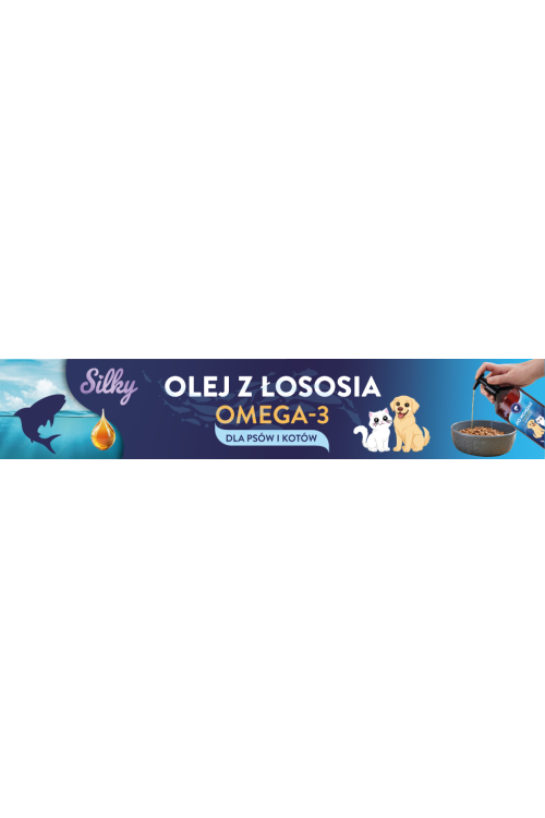 Silky 100% Natural Salmon Oil Omega 3 for Dogs And Cats 1 l