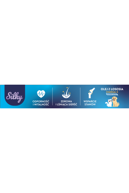 Silky 100% Natural Salmon Oil Omega 3 for Dogs And Cats 1 l